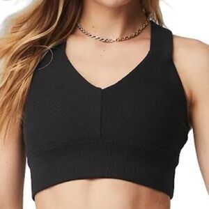 NWOT - Alo Yoga Emulate Ribbed Bra Size Small / Black